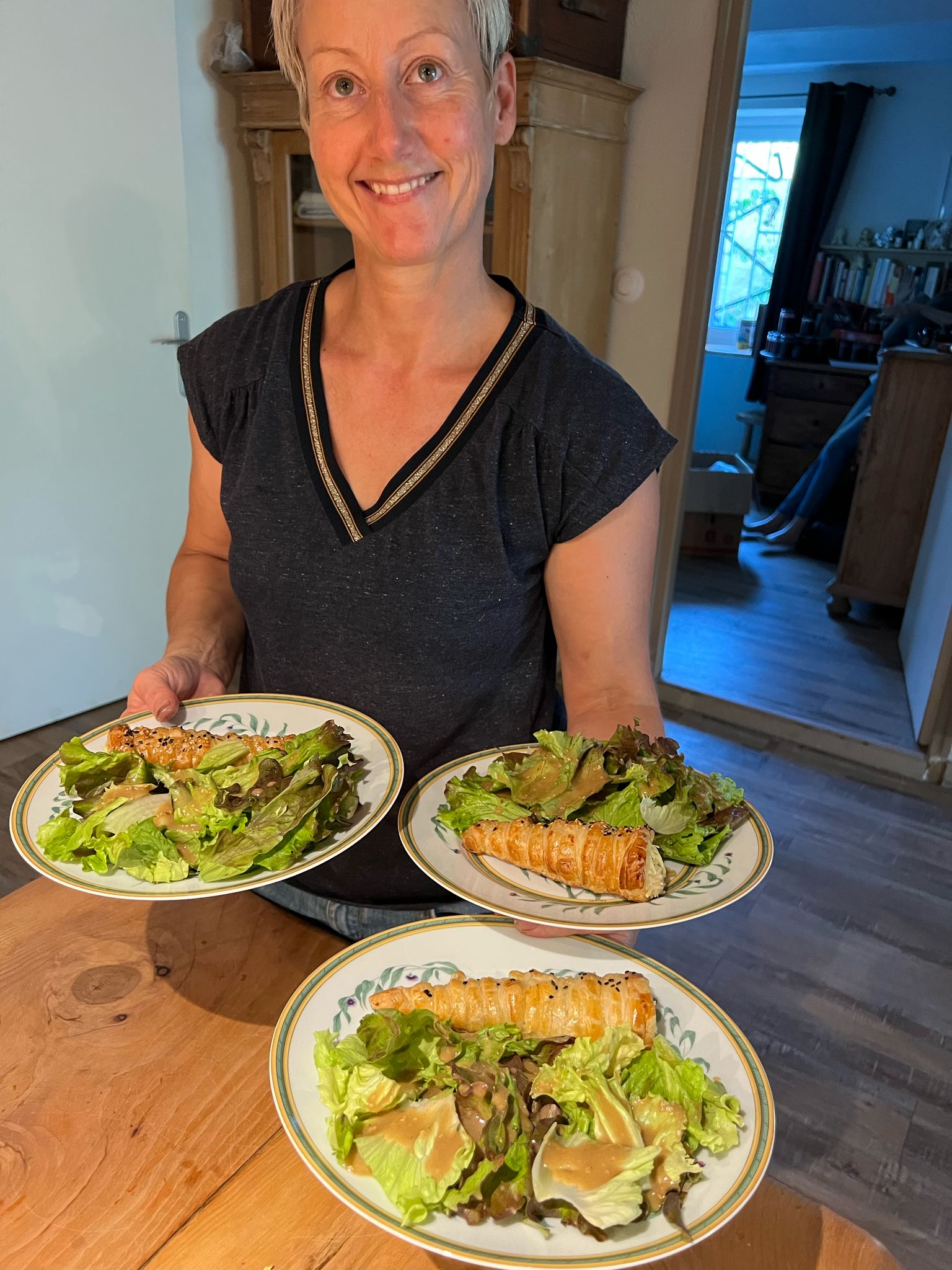 Terrasse et jardin du gîte Au Petit Bonheur